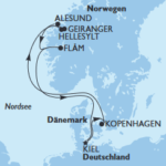 MSC Euribia Route Nordeuropa 2024
