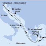 MSC Armonia Oestliches Mittelmeer 2025