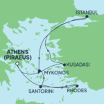 NCL Norwegian Viva Santorin Rhodos Istanbul 2025