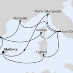 AIDAcosma Mittelmeer Beispielroute 2026