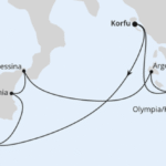 AIDAblu Mittelmeerinseln Ab Korfu Beispielroute 2026 AIDAblu Mittelmeerinseln Ab Korfu Beispielroute 2026