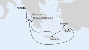 AIDAblu Griechenland Ab Korfu2 Beispielroute 2026