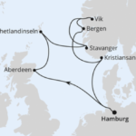 AIDAsol Großbritannien Norwegen Beispielroute 2026