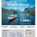 Hurtigruten Spitzbergen Linie Angebot Alleinreisende 2026