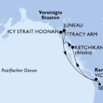 MSC Poesia Alaska Beispielroute 2026