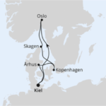 AIDAnova Skandinavische Hightlights 2026 Beispielroute