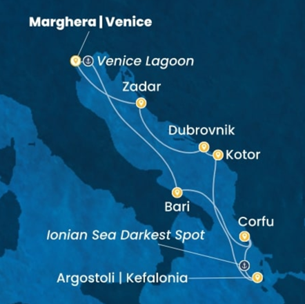 Costa Deliziosa Route