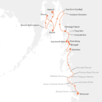 HapagLloyd Hanseatic Spirit Alaska Route HapagLloyd Hanseatic Spirit Alaska Route